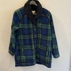 NWOT Appleseed’s women’s plaid button up jacket size M